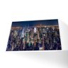 Quadro Nova York Noturno Vinil sem Vidro Tamanho/moldura 70x50 Caixa Cor Branca - 1