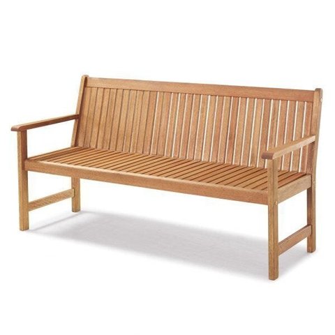 Banco Madeira Maciça 3 Lugares com Encosto 153cm Primavera