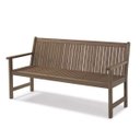 Ver imagem 2 de Banco Madeira Maciça 3 Lugares com Encosto 153cm Primavera Bege/Castanho