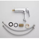 Ver imagem 6 de Torneira Misturador Monocomando para Banheiro Lavatório Lavabo Bica Slim Baixa Inox Cromado Metal Pr