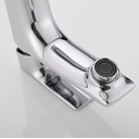 Ver imagem 5 de Torneira Misturador Monocomando para Banheiro Lavatório Lavabo Bica Slim Baixa Inox Cromado Metal Pr