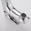 Ver imagem 5 de Torneira Misturador Monocomando para Banheiro Lavatório Lavabo Bica Slim Baixa Inox Cromado Metal Pr