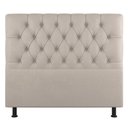 Ver imagem 2 de Cabeceira Cama Box Solteiro Nice 90cm Linho Bege - Desk Design