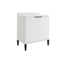Ver imagem 1 de Balcão de Cozinha Alpha 2507 2 Portas C/ Tampo 80cm Branco - Carraro
