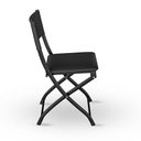 Ver imagem 3 de Cadeira Dobravel Bar, Lanchonete Preto - Kit 3 Pc