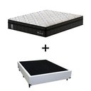 Ver imagem 1 de Cama Box Queen + Colchão de Molas Ensacadas Probel Madrid Pillow Euro Queen