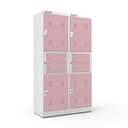 Ver imagem 1 de Armário em Aço Distribuidor Duplo Nr 24 - Nk 2719 Nilko Armários Rosa Flox Chave Padrão