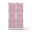 Ver imagem 2 de Armário em Aço Distribuidor Duplo Nr 24 - Nk 2719 Nilko Armários Rosa Flox Chave Padrão