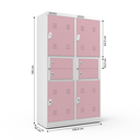 Ver imagem 4 de Armário em Aço Distribuidor Duplo Nr 24 - Nk 2719 Nilko Armários Rosa Flox Chave Padrão