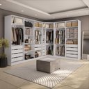 Ver imagem 4 de Quarto Modulado Kappesberg Adapt Branco-nogueira 12 Portas 342cm X 263cm