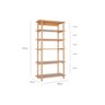 Estante Laguna 6 Prateleiras 90cm Verniz Amêndoa - 6
