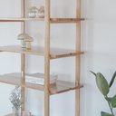 Ver imagem 4 de Estante Laguna 6 Prateleiras 90cm Verniz Amêndoa