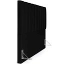 Ver imagem 3 de Cabeceira Box King Carrara - 195cm Jla Móveis Suede Preto