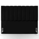 Ver imagem 1 de Cabeceira Box King Carrara - 195cm Jla Móveis Suede Preto
