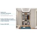 Ver imagem 6 de Guarda Roupa Closet sem Portas Canto em U com 5 Peças, 6 Gavetas, 5 Cabideiros Prime Luciane Móveis