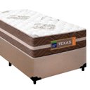 Ver imagem 6 de Cama Box Solteiro Suede + Colchão Molas Ensacadas Texas Prime Colchões 88x188x64cm Bege