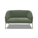Ver imagem 4 de Sofá Namoradeira 2 Lugares Pé Ferro Dourado Stella Bouclê Menta D03 - D'Rossi