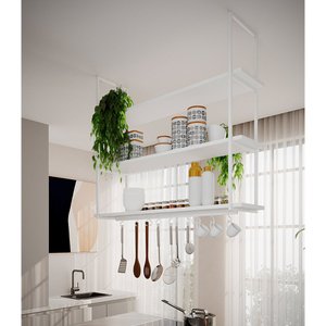 Nicho de Teto Indústrial Denver 120cm Branco