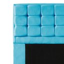 Ver imagem 2 de Cabeceira Copenhague Para Cama Box Solteiro 100cm com Capitonê Suede - Renascer Decor:Azul Turquesa