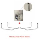 Ver imagem 1 de Kit 02 Suporte de Parede para Cadeiras de Praia em Alumínio