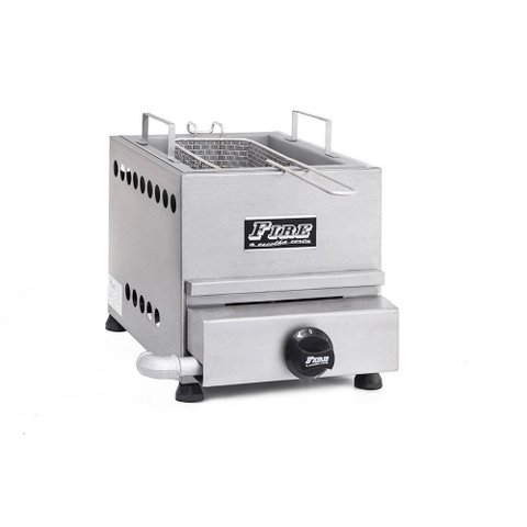 Fritador Industrial Á Gás 1 Cuba 4,5 Litros Fg1c Fire
