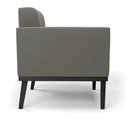 Ver imagem 4 de Sofá Namoradeira 2 Lugares Base de Madeira Preto Elisa Suede Grafite D03 - D'Rossi