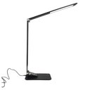 Ver imagem 4 de Luminária Calendario Relógio Slim Touch Carrega Celular Dobravel Temperatura Flexivel Despertador