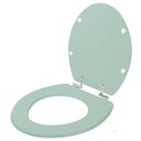 Ver imagem 2 de Assento Sanitário Soft Close Convencional Oval Verde Claro para Vaso Icasa
