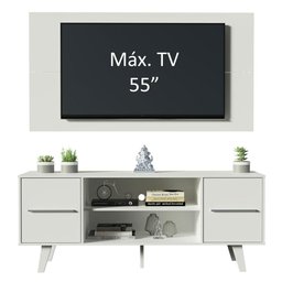Rack Madesa Copenhagen e Painel para Tv até 55 Polegadas - 6 Rack Madesa Copenhagen e Painel para Tv até 55 Polegadas - 6