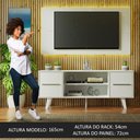 Ver imagem 7 de Rack Madesa Copenhagen e Painel para Tv até 55 Polegadas