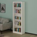 Ver imagem 1 de Estante Armário Alta Livreiro Multiuso Office 5 Prateleiras Branco