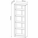 Ver imagem 4 de Estante Armário Alta Livreiro Multiuso Office 5 Prateleiras Branco