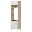 Ver imagem 1 de Torre Quente para Forno e Microondas MDF 70x237 cm Kali 166851 Bianco Toq Branco Nicioli