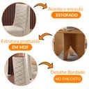 Ver imagem 6 de Mesa de Jantar Evora 120cm Mdf Canto Copo e com 4 Cadeiras Safira