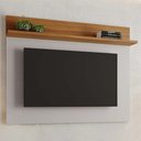 Ver imagem 1 de Painel para Tv até 50 Polegadas Lapa 1 Prateleira Off White/freijó Trend - Pnr Móveis