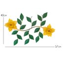 Ver imagem 2 de Painel Enfeite De Parede Lindo Com Flores Decoração Interior Libertas Rosas Artesanato Arranjo Verni