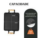 Ver imagem 4 de Chapa Lisa Retangular Ferro Alça Madeira Panelamineira 30x25