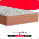 Ver imagem 4 de Cama Box Base Solteiro + Colchão D33 Bege 17x88x188cm- e-Shop Casa