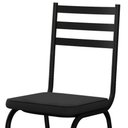 Ver imagem 4 de Conjunto Mesa de Jantar Tubular com 4 Cadeiras Malva Tampo Vidro Quadrado 75cm 118 Sf Preto - Movelp
