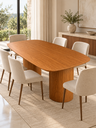 Ver imagem 1 de Mesa de Jantar Retangular 230x120cm Duo Cone - Freijó