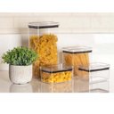 Ver imagem 2 de Kit 4 Potes Herméticos Quadrados 480/1000/2200ml Paramount