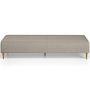 Ver imagem 5 de Puff Decorativo Sala de Estar Bali W01 Pés Palito 170x60cm Linho Bege - Lyam Decor