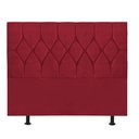 Ver imagem 2 de Cabeceira Estofada Istambul Capitonê 195cm King Size Box Quarto Corino Vermelho - Gat Magazine