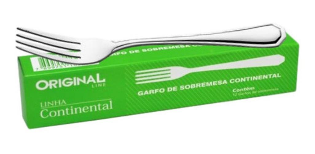 Garfo de Sobremesa Continental Kit com 12 Und