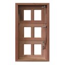 Ver imagem 1 de Janela de Madeira Vitro Capelinha Basculante Reto Eucalipto Bat 10cm Copa Verde Madeiras-040lx100a