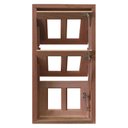 Ver imagem 2 de Janela de Madeira Vitro Capelinha Basculante Reto Eucalipto Bat 10cm Copa Verde Madeiras-040lx100a