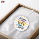 Ver imagem 3 de Adesivo Obrigada Pela Compra Carrinho Amarelo Azul Rosa 200 Unidades