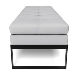 Recamier Verner Estilo Industrial - Cinza/preto Fosco - 120cm - Casore - 3
