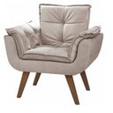 Ver imagem 1 de Poltrona Decorativa Mona Luxo Suede Cappuccino Recepção