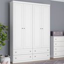 Ver imagem 1 de Guarda Roupa Infantil 04 Portas e 04 Gavetas Mississipi Henn